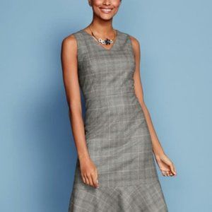 TALBOTS Gray Italian Luxe Wool Dress-10P
